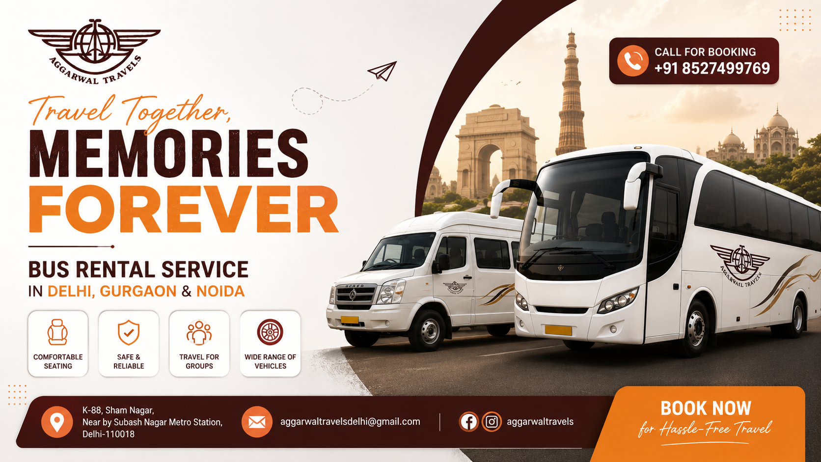 Aggarwal Travels promotional creative